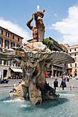 Fountain On The Piazza Barberini, Rome
