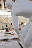 Marbre Blanc Extrait De La Carriere De Michel Ange, Atelier De Sculpture De La Societe Barattini, Cave Michelangelo, Carrare, Toscane, Italie