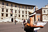 Palazzo Dei Cavalieri Houses The National Teachers Training School, Piazza Dei Cavalieri, Pisa, Tuscany, Italy