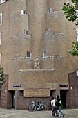 Building In The Dageraad Neighbourhood, Architecture Of The Amsterdam School, (M. De Klerk And P.L. Kramer), Amsterdam, Netherlands