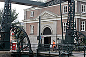 Lock By The Buildings Of The Entrepotdok, Amsterdam, Netherlands