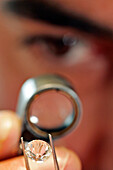 Gassan Diamonds' Examined Through A Magnifying Glass, Amsterdam, Netherlands