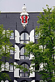 The Three Crosses, Emblem Of The City Of Amsterdam, Amsterdam, Netherlands, Holland