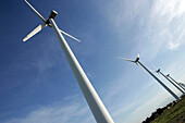 Wind Turbine Park (Nordex Mark) In Rivesaltes, Pyrenees-Orientales (66), France
