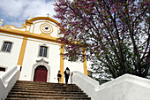 Facade Of The Church Of Santagio Do Cacem, Portugal