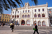 Estacao Central Do Rossio, Rossio Main Train Station, Station In Neo-Manueline Architecture By The Architect Jose Luis Monteiro Xix