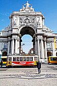 Arch Praca Do Comercio, Commerce Square, Baixa District, Lisbon, Portugal, Europe