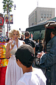 Marilyn Monroe Look-Alike On Hollywood Boulevard, Los Angeles, California, United States, Usa