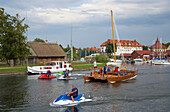 Marina at Wegorzewo (Angerburg), Mazurskie Pojezierze, East Prussia, Poland, Europe