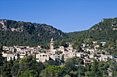 View of Valldemossa, Mallorca, Balearic Islands, Spain, Europe