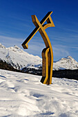 Golf sculpture, Sankt Moritz, Grisons, Switzerland