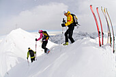 Skitour, Dürrenstein, Hochpustertal, Südtirol, Italien, Model relased