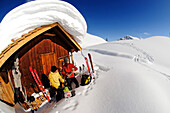 Skitour, Großer Jaufen,  Pragser Tal, Hochpustertal, Südtirol, Italien, model released