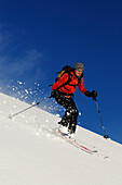 Skiing, Grosser Jaufen, Pragser Valley, Hochpuster Valley, South Tyrol, Italy