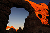 Turret Arch, South Window, Arches National Park, Moab, Utah, USA, MR