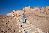 Ruins of El-Ghweita Temple in Charga Oasis, Libyan Desert, Egypt