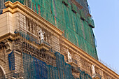 Bamboo scaffolding at new casino building, Macao, China, Asia