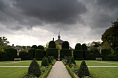 Ornamental garden at Clemenswerth palace, Sögel, Lower Saxony, Germany, Europe