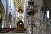 Kanzel im Magdeburger Dom an der Elbe, Magdeburg, Sachsen-Anhalt, Deutschland, Europa