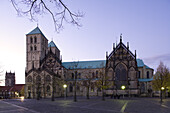 St.-Paulus-Dom und Domplatz in Münster, Münster, Nordrhein-Westfalen, Deutschland, Europa