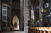 St. Lorenzkirche in Nürnberg, gotischer Kirchenbau, Nürnberg, Bayern, Deutschland, Europa