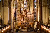 The Brüggemann or Bordesholmer Altar inside Schleswig Cathedral, Schleswig, Schleswig-Holstein, Germany, Europe
