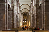 Innenansicht, Dom zu Speyer, Kaiserdom, größte noch erhaltene romanische Kirche der Welt, UNESCO Weltkulturerbe, Speyer, Rheinland-Pfalz, Deutschland, Europa