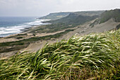 Küstenlandschaft unter Wolkenhimmel, Kenting Nationalpark, Kenting, Kending, Republik China, Taiwan, Asien