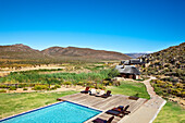 Swimming pool at Aquila Lodge, Cape Town, Western Cape, South Africa, Africa