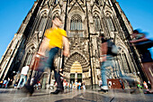 Dom und Domplatte, Köln, Nordrhein-Westfalen, Deutschland