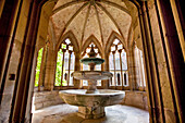 Lavatorium, cloister, Cistercian monastery, Maulbronn, Baden-Wuerttemberg, Germany, Europe