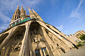 Spain,  Catalunia Catalunya,  Barcelona,  Temple Expiatori de la Sagrada Familia,  Passion Facade