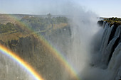 Victoria Falls,  Zambesi River,  Zambia.