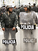 Antiriot police. Peru