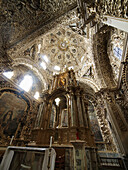 Baroque chapel of Rosario. Puebla. Mexico.