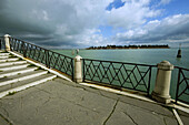 View of the Isola di San Michele,  cemetery island of Venice. Venice. Italy