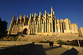 Gothic cathedral,  Palma de Mallorca. Majorca,  Balearic Islands,  Spain