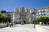Puerta de Santa Maria town gate,  Burgos. Castilla-Leon,  Spain