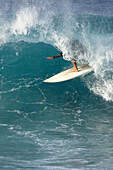 Man surfing in Maui,  Hawaii Model released