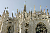 Detail of the Gothic style ´duomo´ (cathedral). Milan. Italy