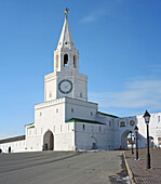 Spasskaya tower of Kazan Kremlin,  UNESCO World Heritage Site,  Tatarstan,  Russia