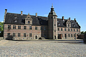 Building of the outer courtyard,  Frederiksborg palace (1602-1620 by architects Hans and Lorents van Steenwinckel),  Hillerod near Copenhagen,  Denmark