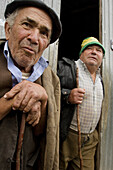men in a village in northern Galicia
