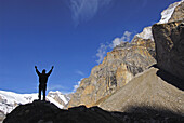 Man at Gangotri Glacier,  Uttarakhand,  India