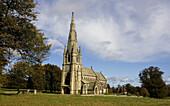 St Mary´s Church in the grounds of Fountains Abbey and Studley Royal,  North Yorkshire,  England,  UK