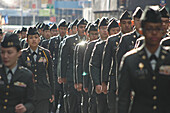 New York City USA,  cadets at the Veterans Day parade