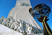 Detail of Monument to the Discoveries Lisbon Portugal