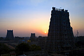 Sri Meenakshi Temple,  sunset,  Madurai,  Tamil Nadu,  India