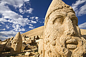 Colossal Head of Hercules in the West terrace,  Nemrut Dagi National Park,  Adiyaman,  Anatolia,  Turkey