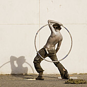 Street artist next to the Art Museum Georges Pompidou  Paris,  France